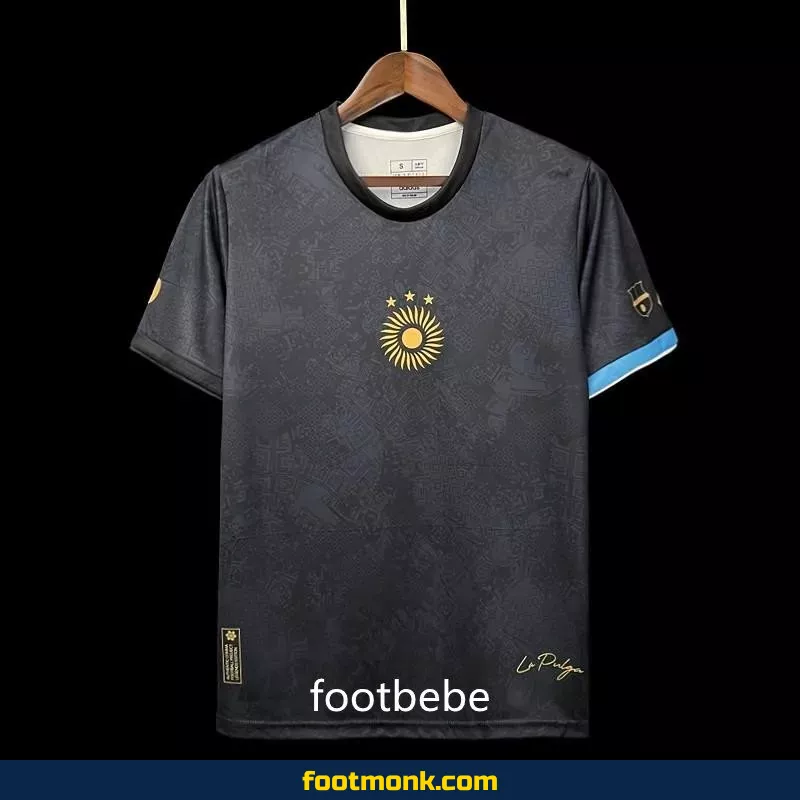 Maillot Argentine La Pulga 2023 2024 noir édition spéciale