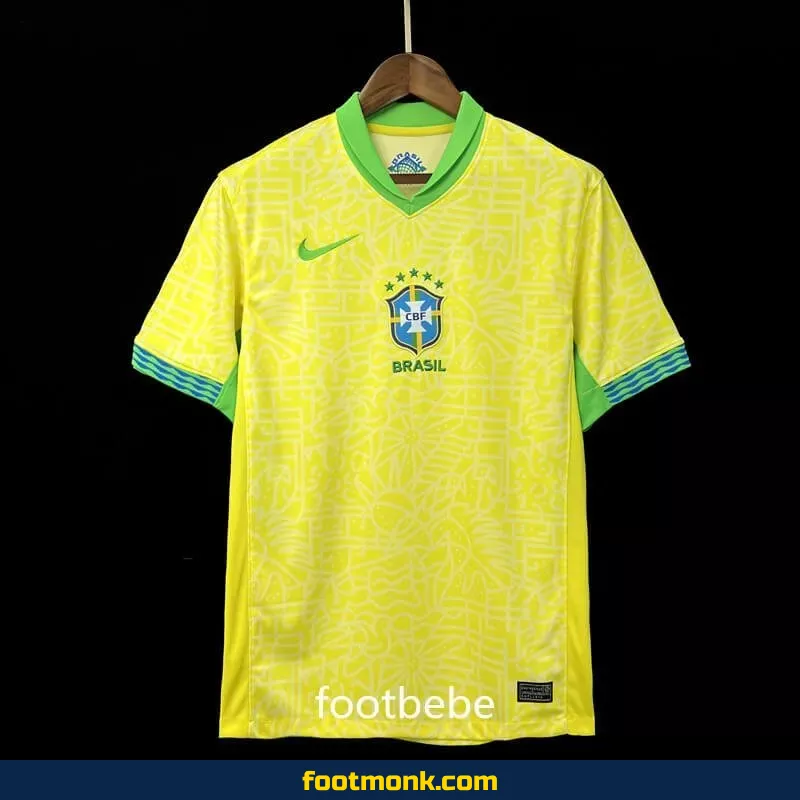 Maillot Bresil 2024 2025 domicile jaune