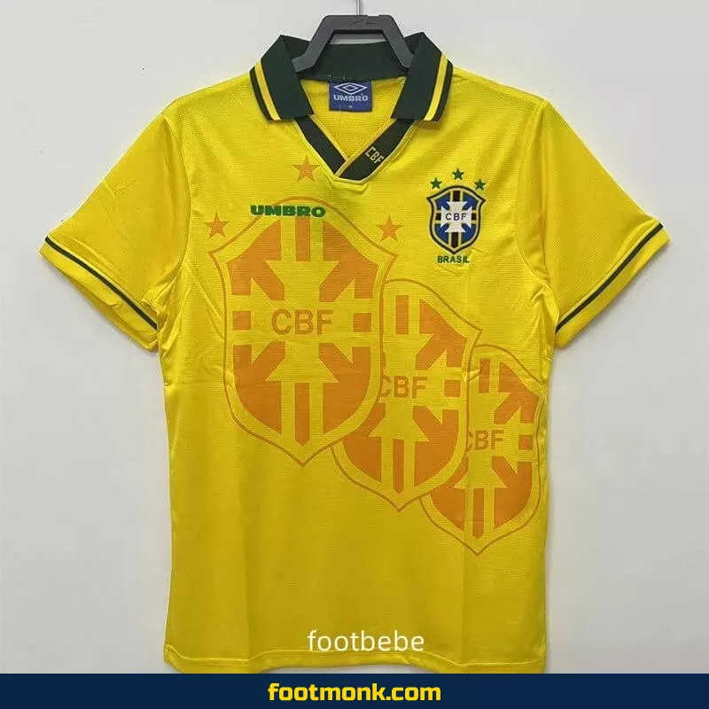 Maillot Bresil Vintage 1994 domicile