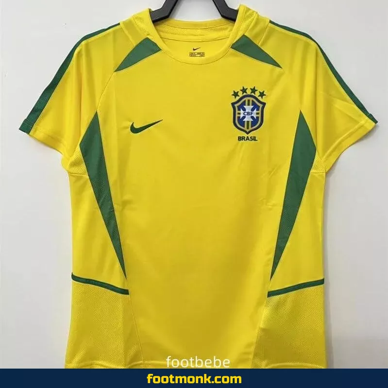 Maillot Bresil Vintage 2002 domicile