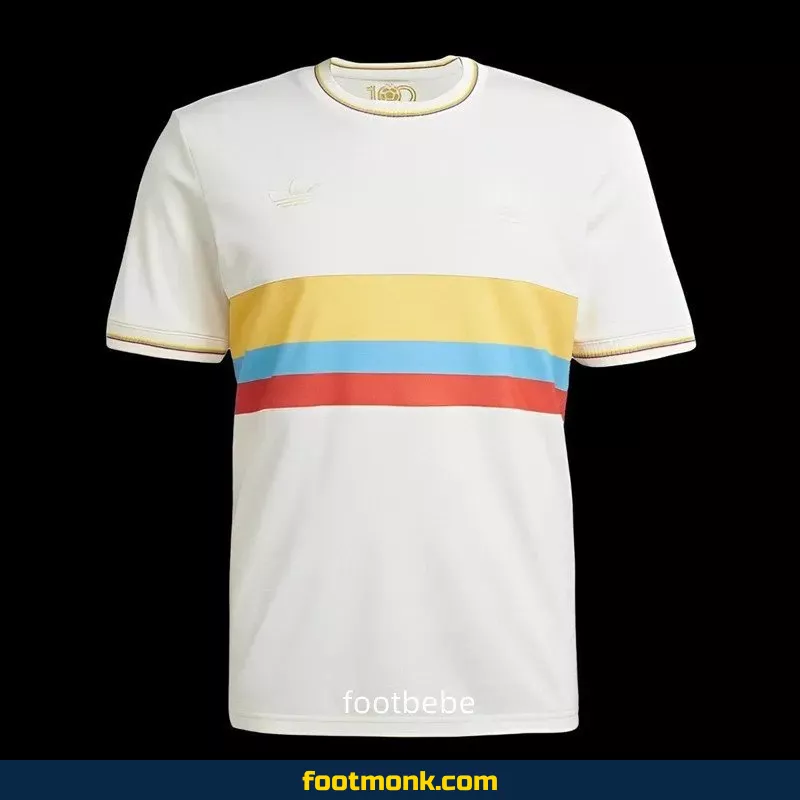 Maillot Colombie 2024 2025 100 ans Blanc