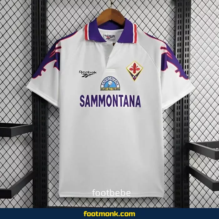 Maillot Fiorentina vintage 1995 1996 exterieur blanc