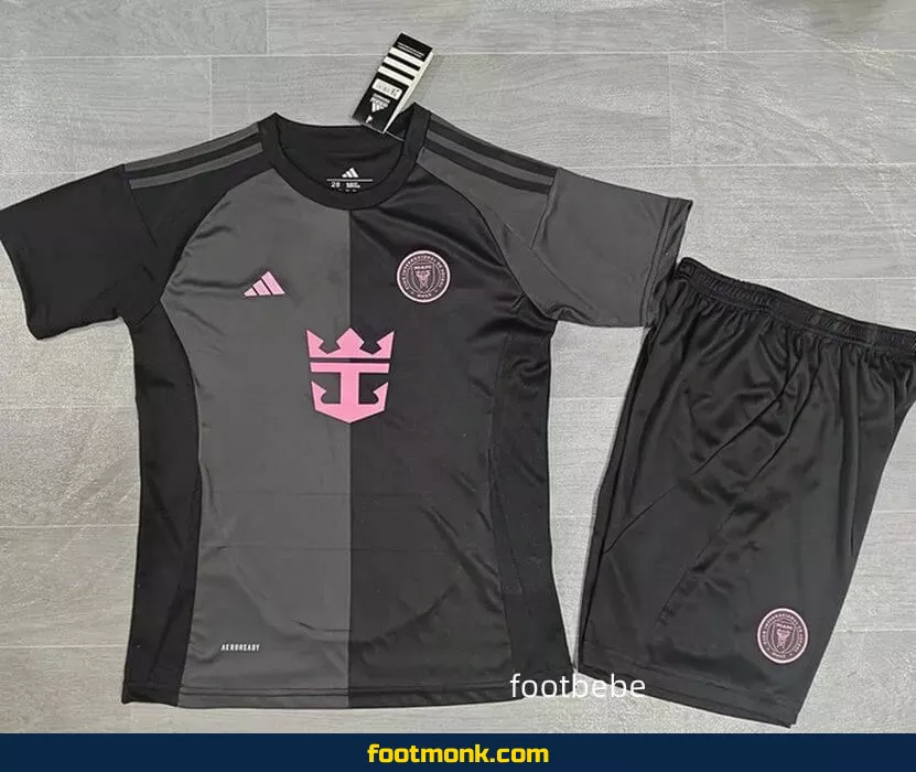 Maillot Inter Miami Enfant 2025 2026 exterieur noir