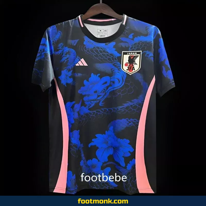 Maillot Japon 2024 dragon bleu