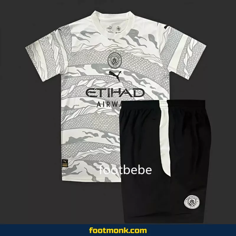 Maillot Manchester City Enfant 2024 2025 L’année du Dragon Blanc