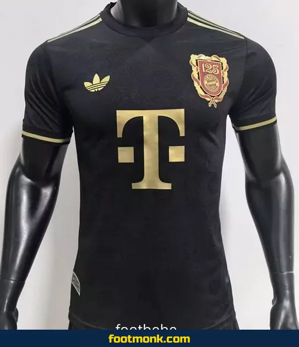 Maillot Match Bayern Munich 2025 125 ans noir