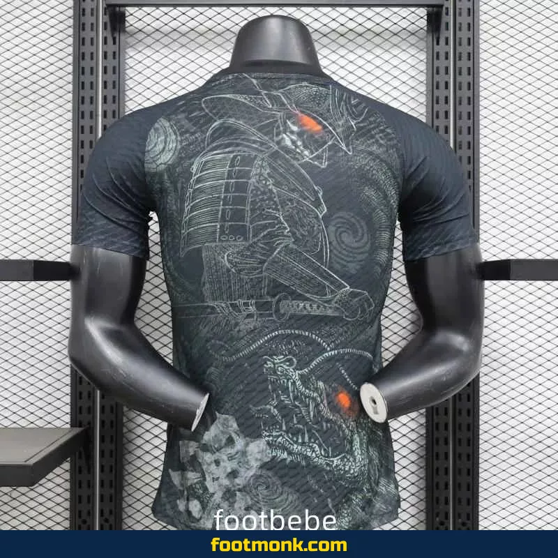 Maillot Match Japon 2024 Dragon et Samouraï noir
