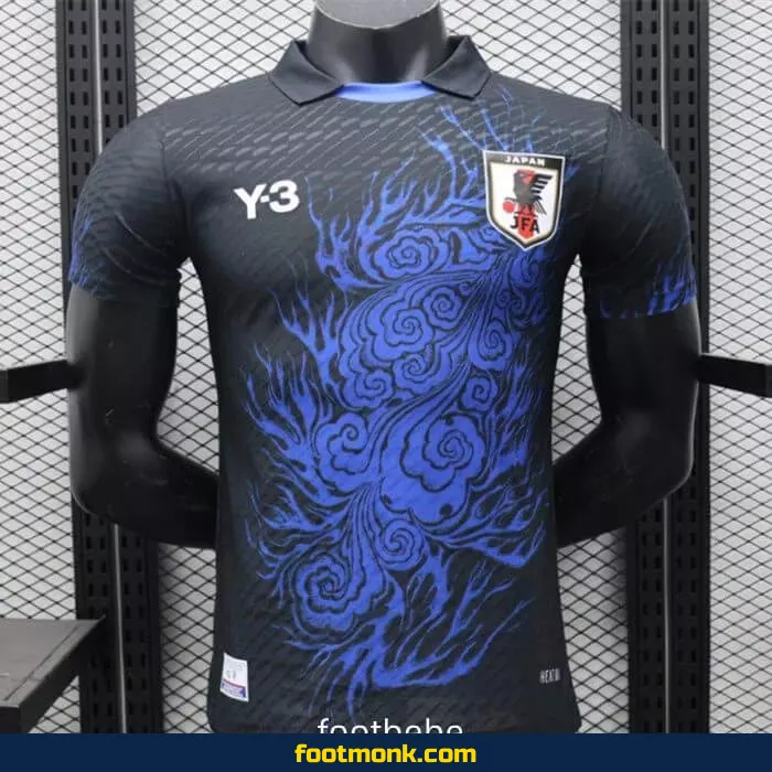 Maillot Match Japon Y3 2024 2025 bleu noir