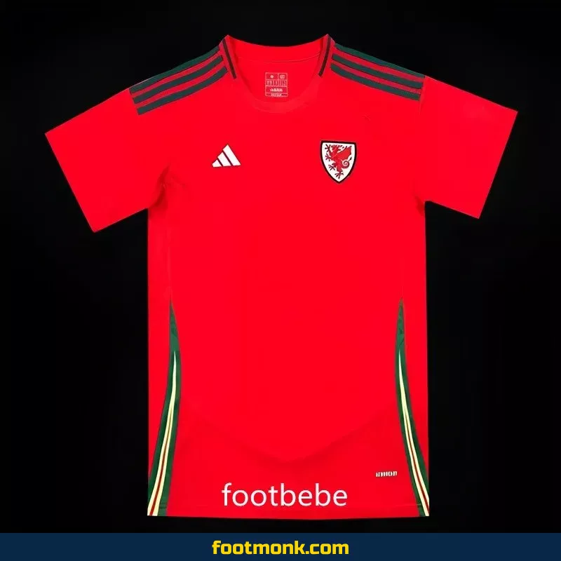 Maillot Pays de Galles 2024 domicile rouge