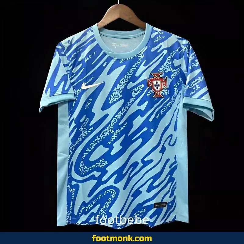 Maillot Portugal 2024 2025 Pre Match bleu
