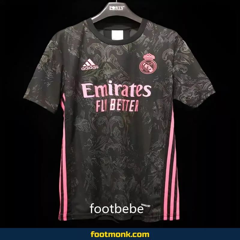 Maillot Real Madrid Vintage 2020 2021 Third noir