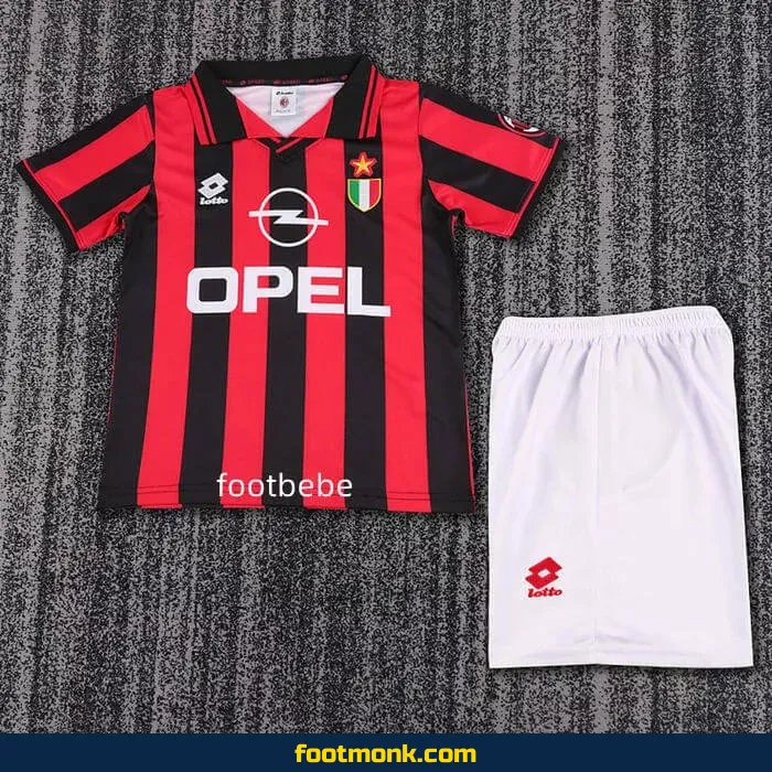 Maillot Vintage AC Milan Enfant 1996 1997 domicile