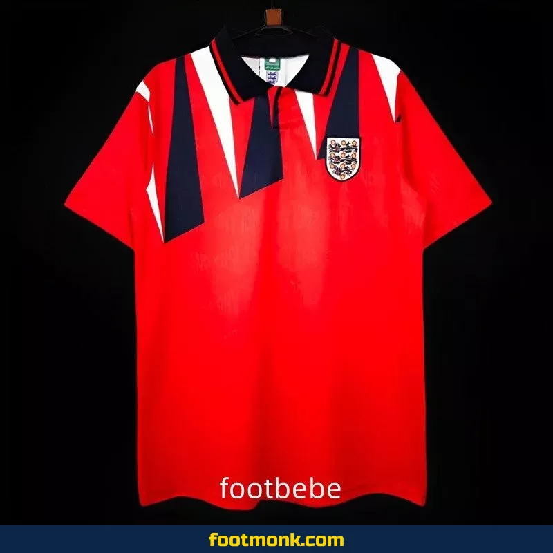 Maillot Vintage Angleterre 1992 exterieur rouge
