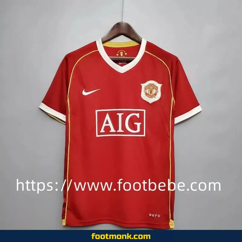 Maillot de foot vintage Manchester United  2006 2007 domicile