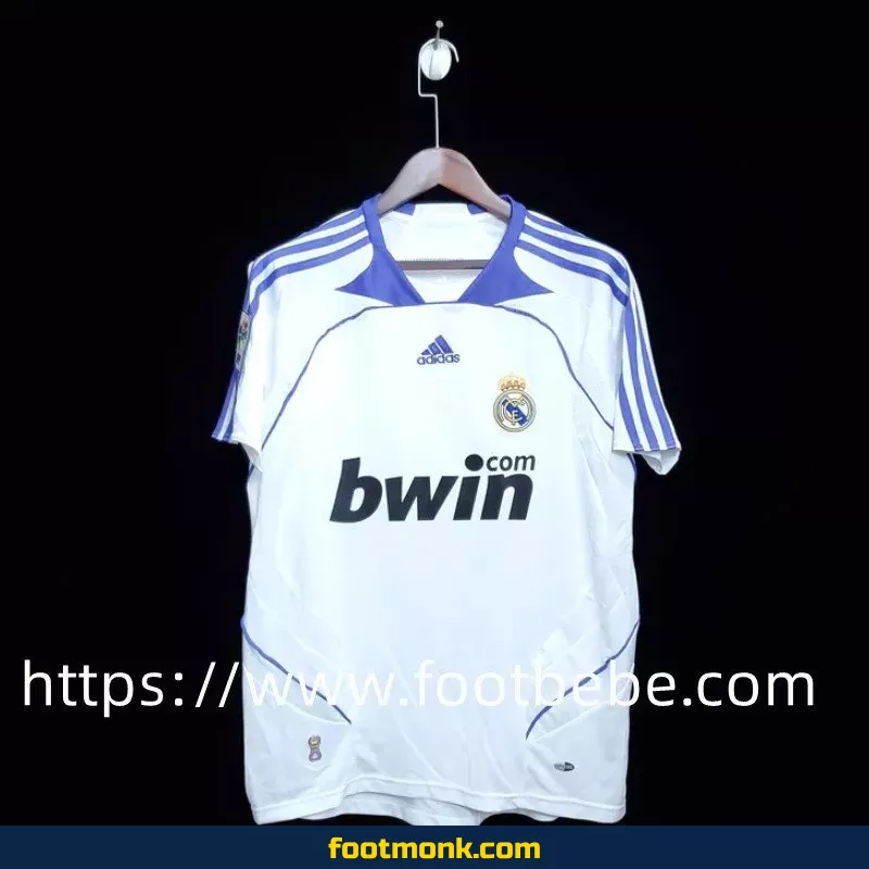 Maillot de foot vintage Real Madrid 2007 2008 domicile