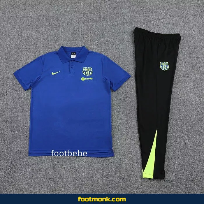 Survetement Barcelone 2025 2026 bleu Polo