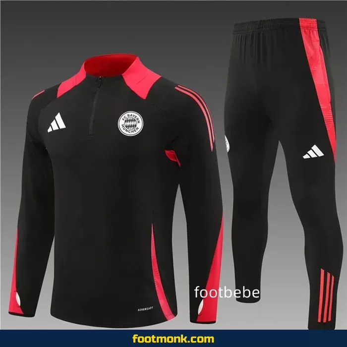 Survetement Bayern Munich 2024 2025 demi-zip noir